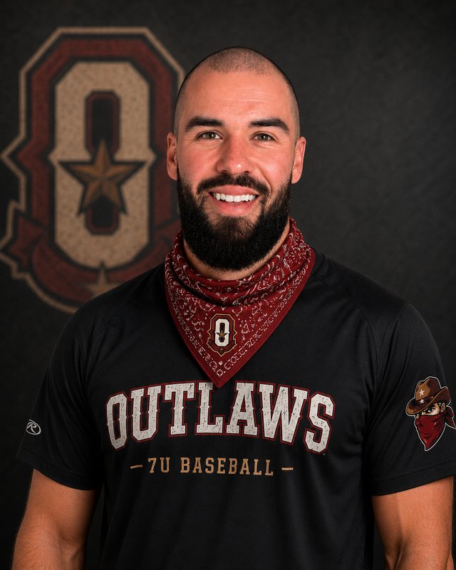 Coach Ryan Fletcher — Outlaws media day photo