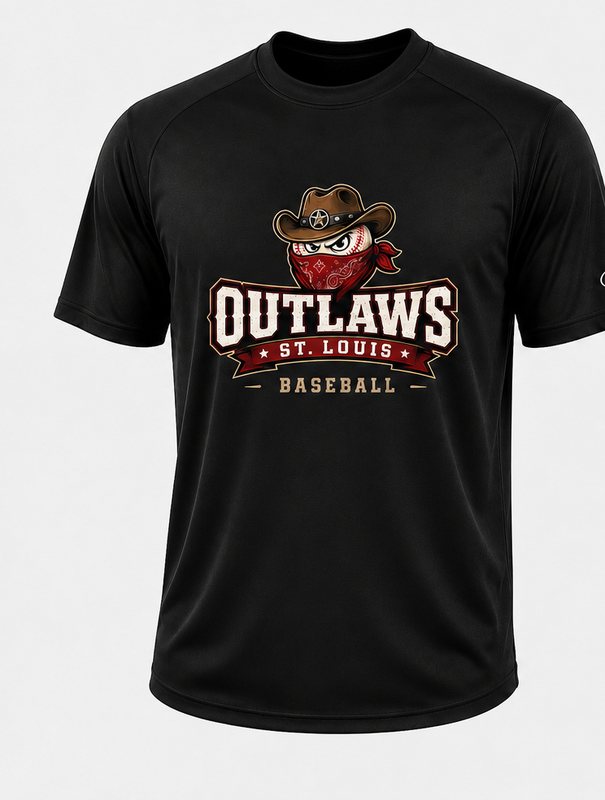 Parent Outlaws jersey — logo front, plain back