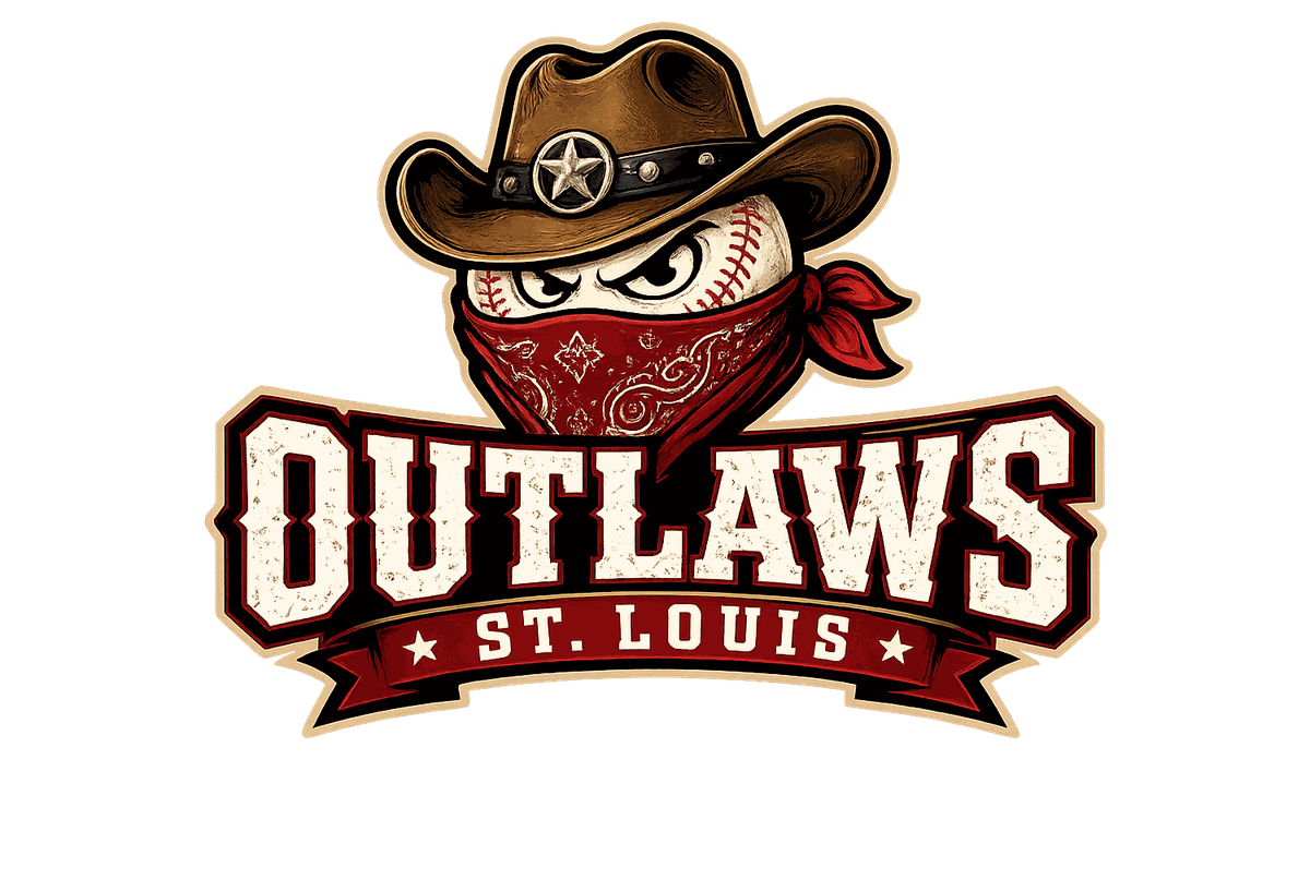 St. Louis Outlaws — baseball bandit logo